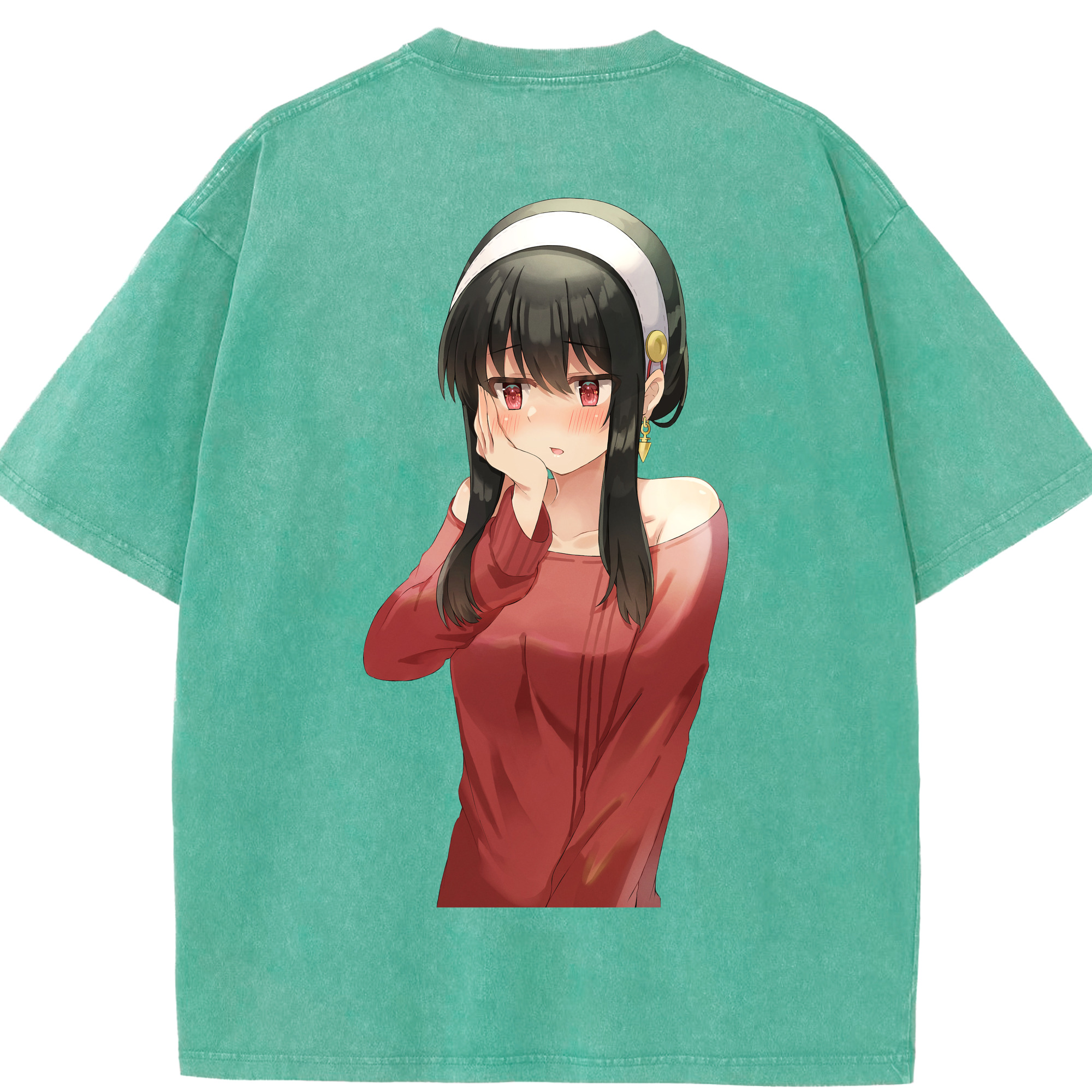 （画像用） SPY×FAMILY间谍家家酒 綿100% ヴィンテージ風 半袖Tシャツ（背面プリント）